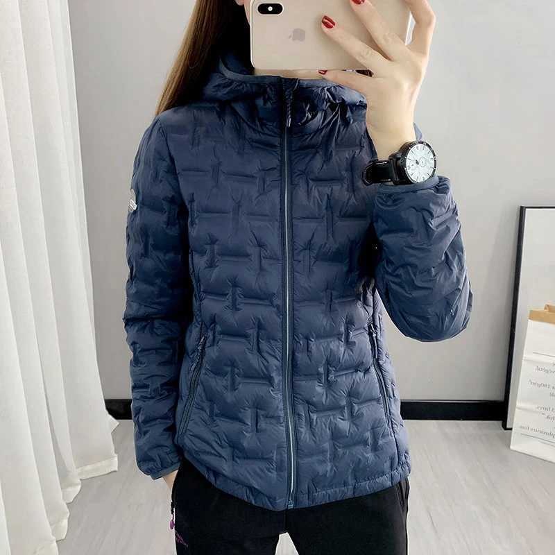 High End 2022 New Autumn Womens Casual 80% White Duck Down Jacket Female Hooded Long Sleeve Fluffy Warm Puffer CoatX241019