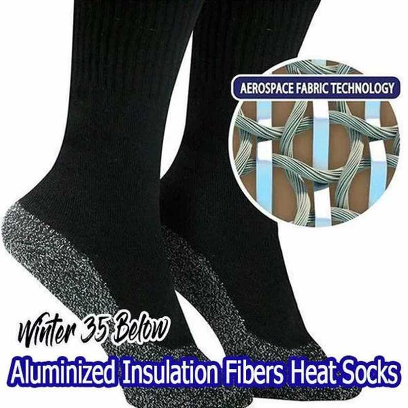 Dropshiping Winter 35 Below Aluminized Fibers Socks Keep Feet Warm and Dry Men and Women Aluminum Fiber Sock Gift Christmas 1121XJ241019