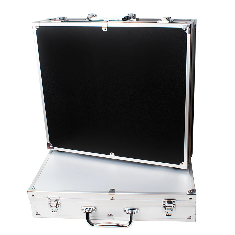 10/18/24 Grid Portable Aluminum Case with Handle for Large Capacity Storage of Jewelry and Watch Display Cases 241018