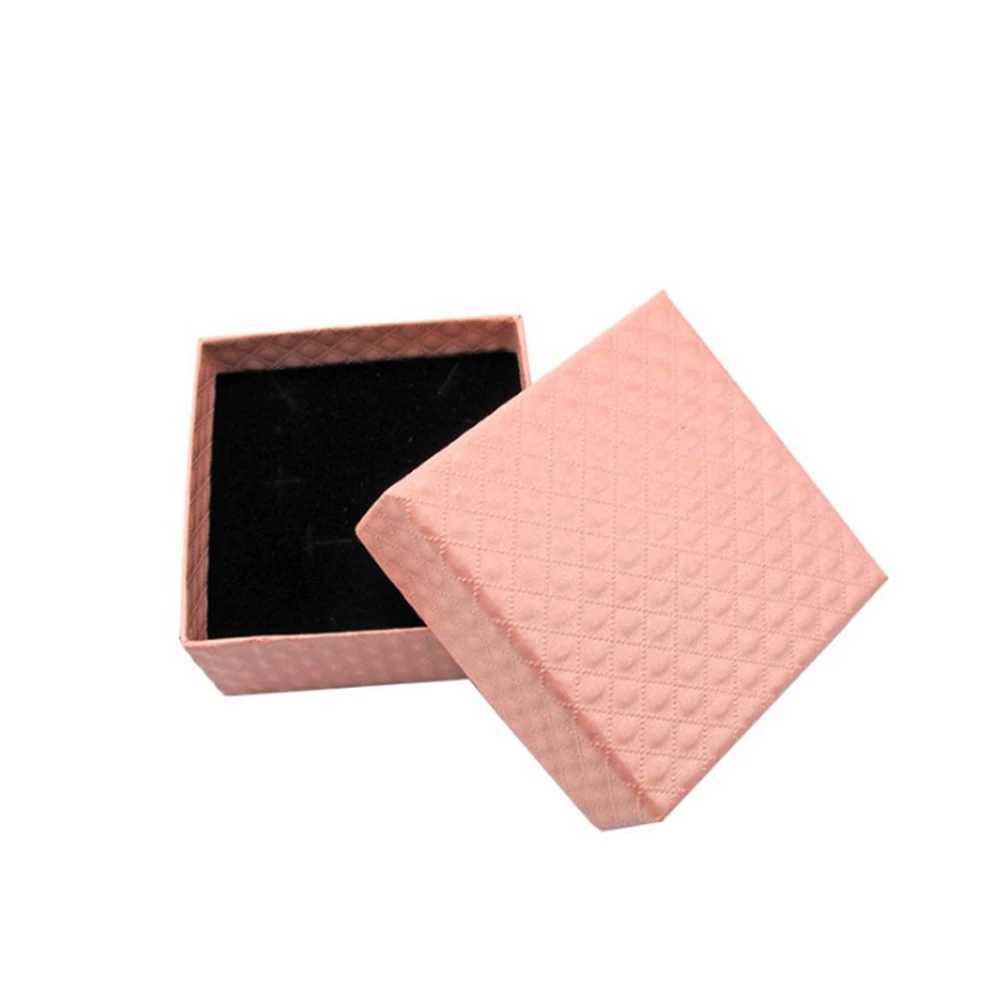 Earrings necklaces bracelets jewelry boxes wedding dates jewelry gift boxes exquisite solid color square display boxes high-quality W241019