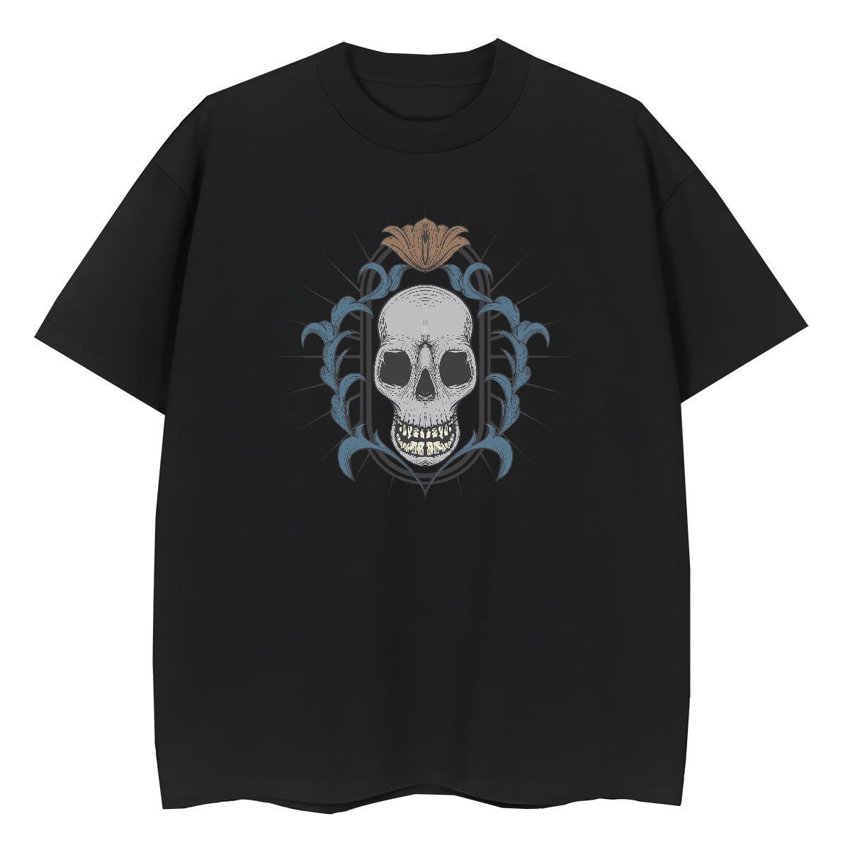 New Arrival T Shirts Women 100% Cotton 230g Round Neck Short Sleeve Summer Casual skull Woman Tshirt Designer Nice Oversized L-4XL Tee Shirt