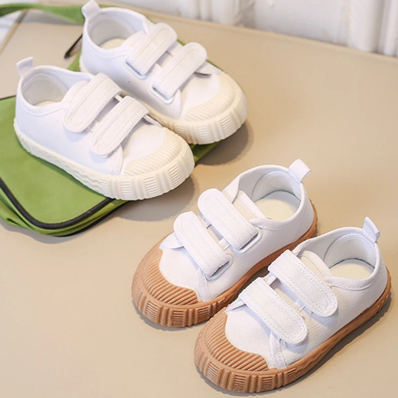 Spring Summer Childrens Canvas Shoes Kids Casual Sports Running Shoe Soft Bottom Nonslip Breathable Toddler Flat Sneakers 241018