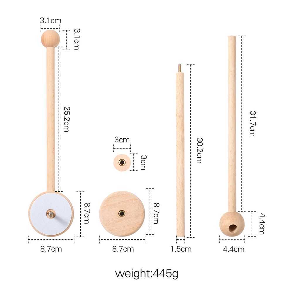 1 piece of baby wooden bed bell rotating bracket mobile hanger toy hanger toy bracket baby crib baby crib toy home decoration W240815