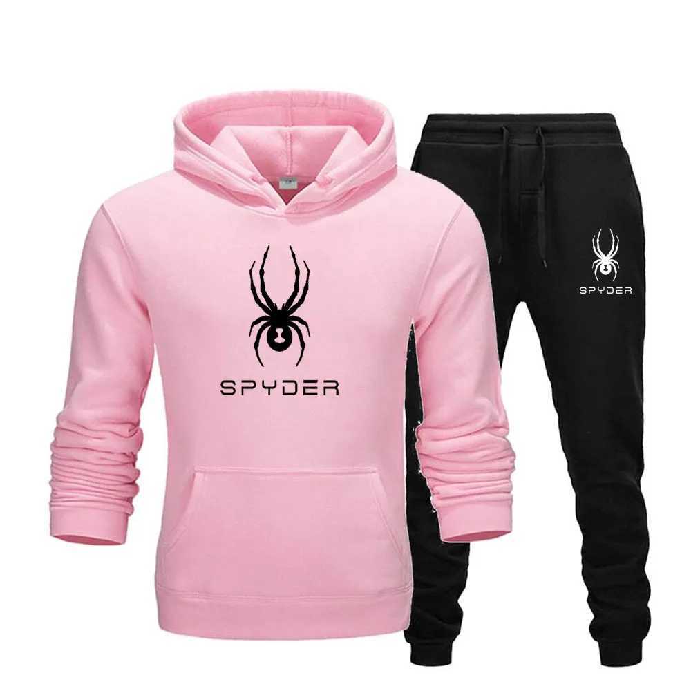 Men's Tracksuits Mens Sports Suits Fashion Tracksuit Women Hoodies + Pants Two Pieces Sets Running Casual Sweatshirts Sweatpants Clothing H241018