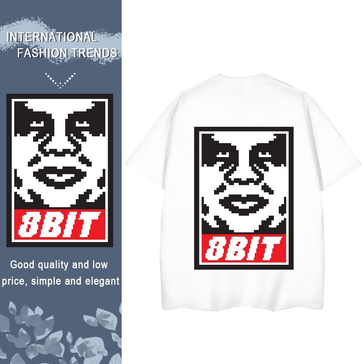 TOP Quality Womens T Shirts 100% Cotton 230g Round Neck Short Sleeve Home Outdoor portrait Women Tees High quality Anime Print Top Tees