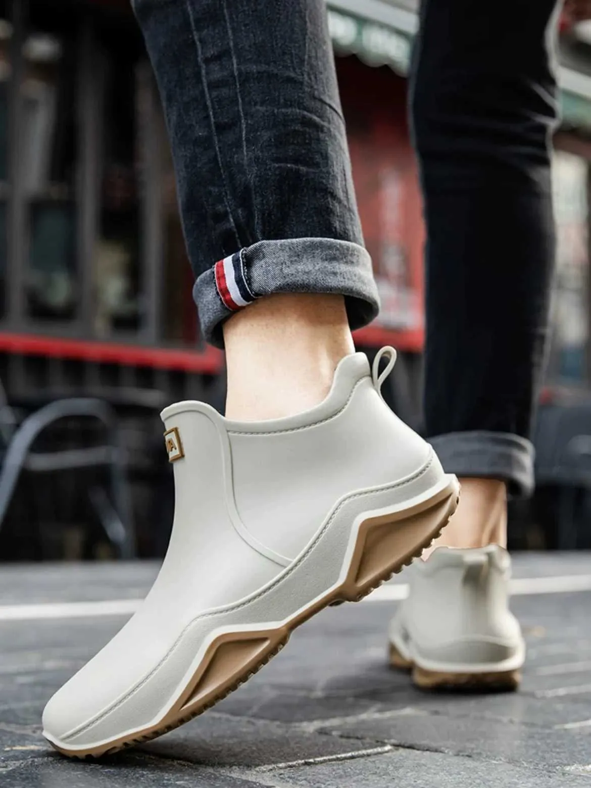 Outdoor Rain BOOTS Men Women Designer Boot Summer Ankle Waterproof Working Fishing Shoes Anti-Slip Wear-Resistant Winter Plush Warm Boots Xw6.5