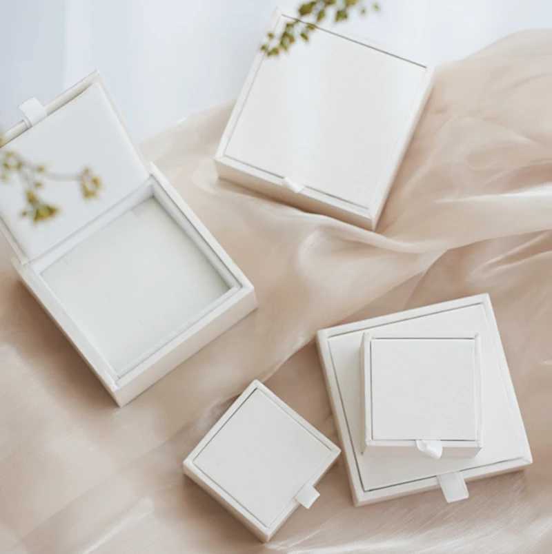 High end jewelry boxes rings necklaces earrings storage boxes jewelry display boxes birthday gift packaging boxes W241019