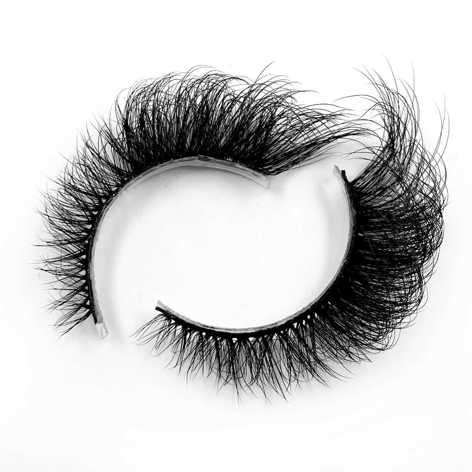 Handmade 3D Mink Eyelashes New Curled Winged Natural Realistic Messy End Eye Elongated Thick False Eyelashes Soft Fake EyelashesXJ21