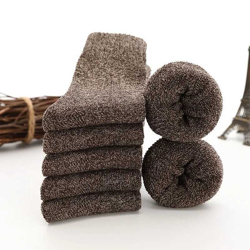 2024 New Autumn Winter Super Thicker Warm Socks Wool Male Men Women Casual Socks Solid Wool Sock Against Cold Snow Terry SocksXJ241019