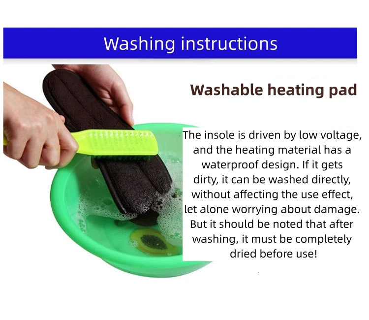 USB Heated Shoe Insoles Electric 3 Gear Temp Foot Warming Pad Sock Mat Washable Winter Outdoor Sports Heating Insole Size 33-44 241010