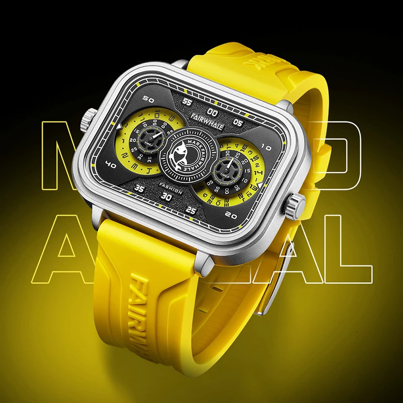 Trend Create Specific Watches Mens Quatz High end Luminous Dial Silicone Strap reloj hombre lujo alta gama 241009