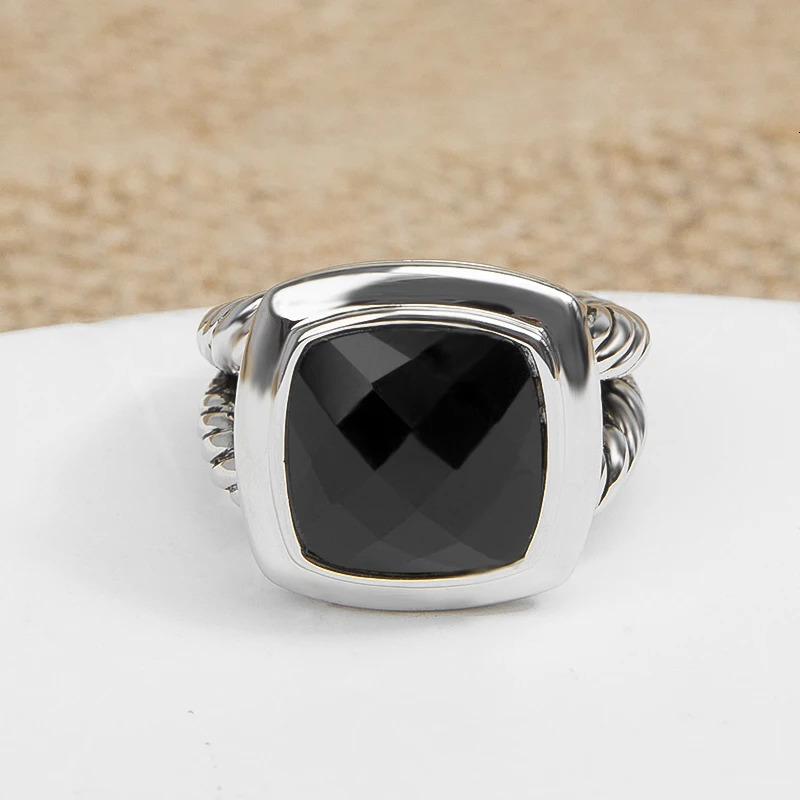 JADE ANGEL 14mm Cubic Zirconia Statement Ring for Women Men Fashion White Gold Plated Brass Personalized RingNo Side Stone 241010