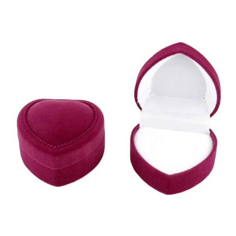 Heart shaped finger rings earrings jewelry display racks storage boxes wedding jewelry boxes gift boxes wholesale W241019