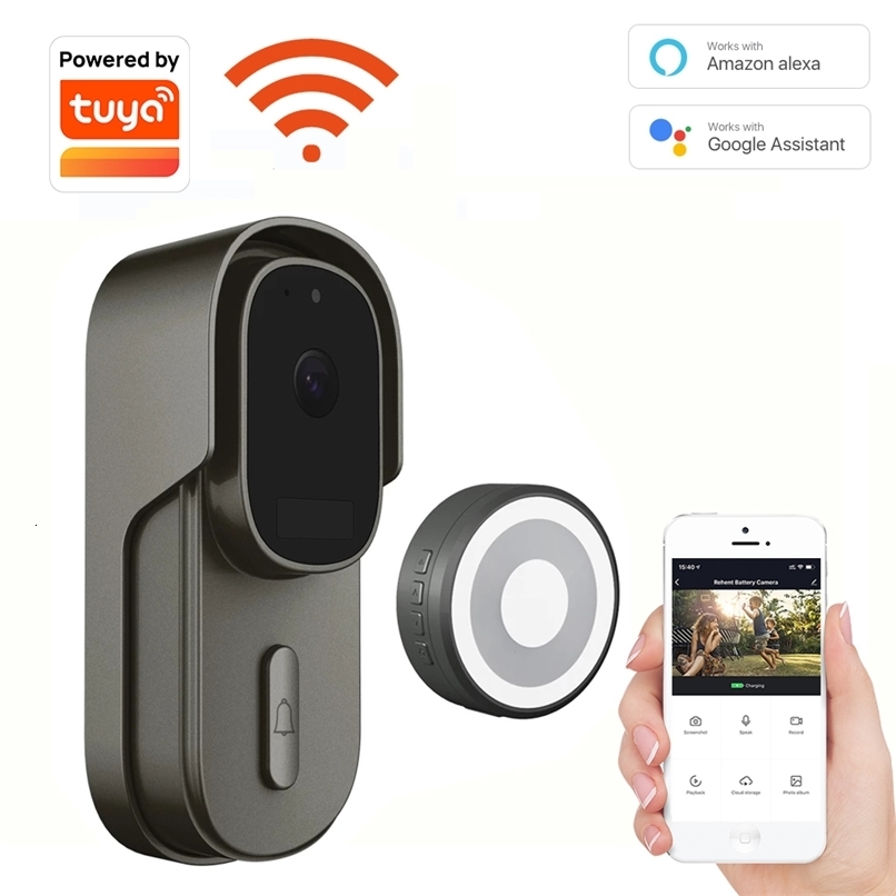 Tuya Smart 1080P WiFi Video Doorbell Camera Collaborating with Alexa Google Home Waterproof Camera with Motion Detection Smart Life Application 241019
