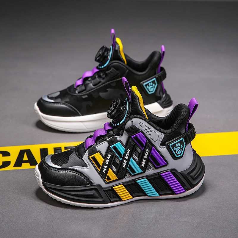 Athletic Outdoor New Boys Basketball Shoes Childrens Shoes PU Leather Autumn Sports Luxury Running Outdoor School Childrens High Top Sports Shoes H241