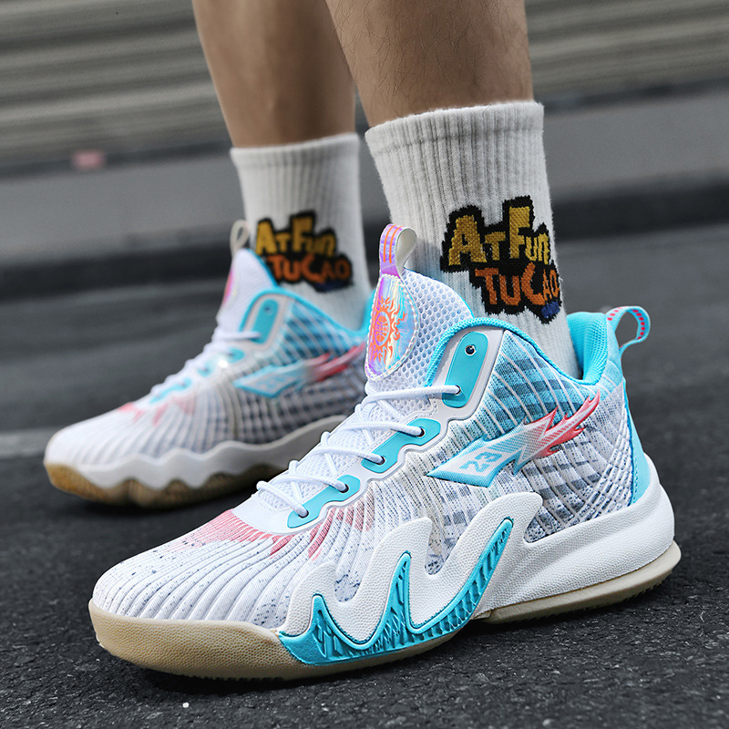 High top basketball men sports shoes, practical training for teenagers, primary and secondary school students,