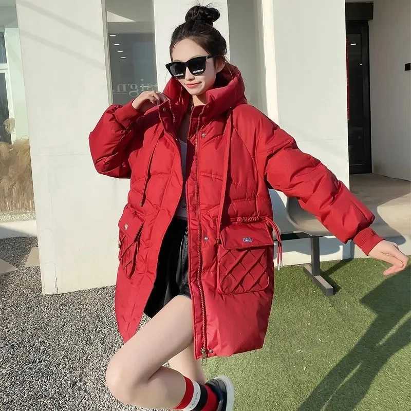 2023 New Winter Jackets Parkas Women Down Cotton Jacket Female Thick Warm Hooded Puffer Snow Wear Coat Casual OutwearX241019