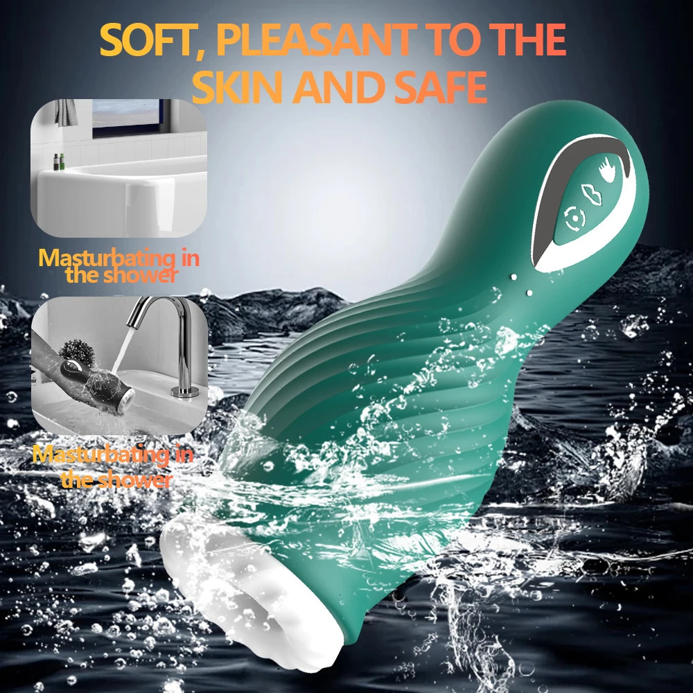 Masturbator for Men Automatic Sucking Male Pussy Oral Vaginal Penis Vibrator Sex Toy for Men Masturbation Cup Blowjobs Machine 241010