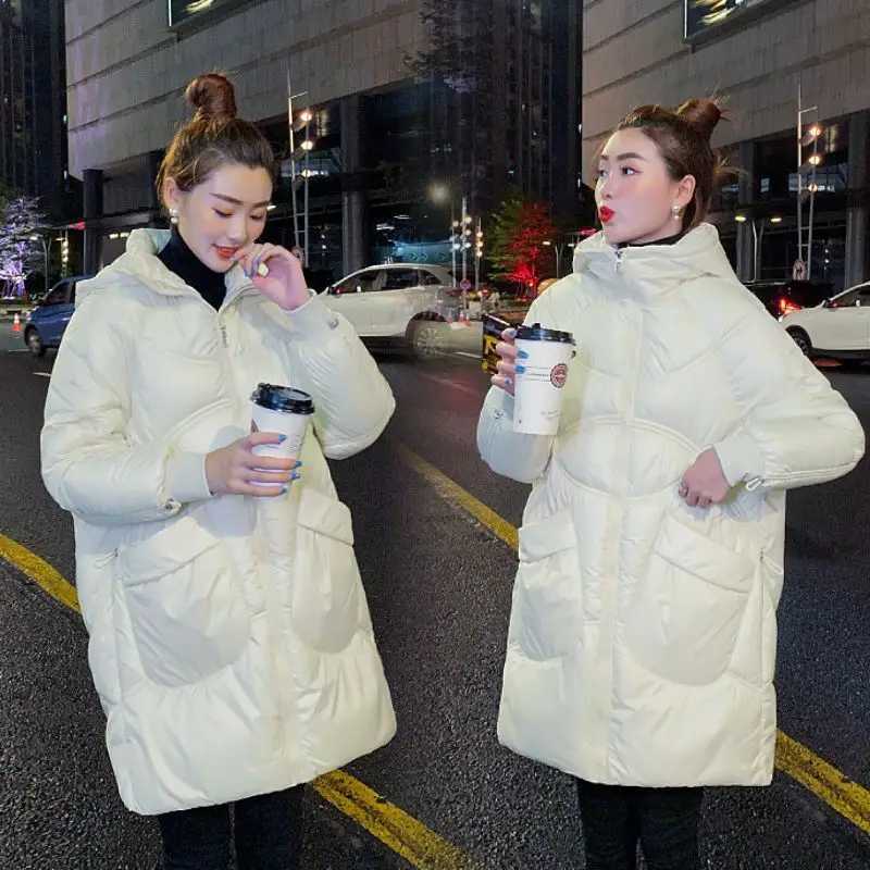 Winter Coat Female Jacket New Women Hooded Parka Jacket Ladies Down Cotton Jacket Long Thick Warm Puffer Parka Outerwear XK65X241019
