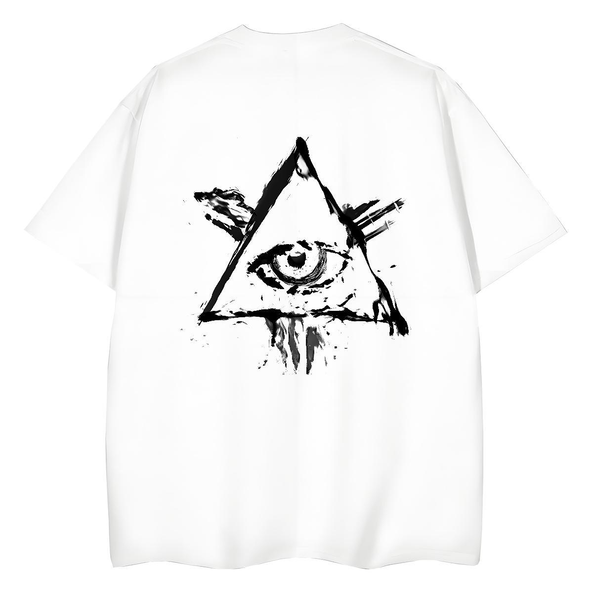 Designer Womens T Shirts 100% Cotton 230g Breathable Short Sleeve Street Casual eye of the devil Woman Tshirt Loose fit Oversized Top Shirts