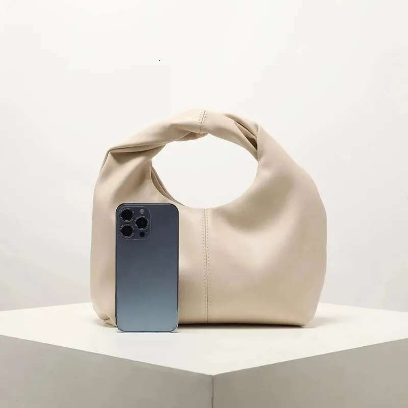 New Elegant Fashionable Twisted Square Solid Color Top Handbag Simple And Versatile Commuter Bag