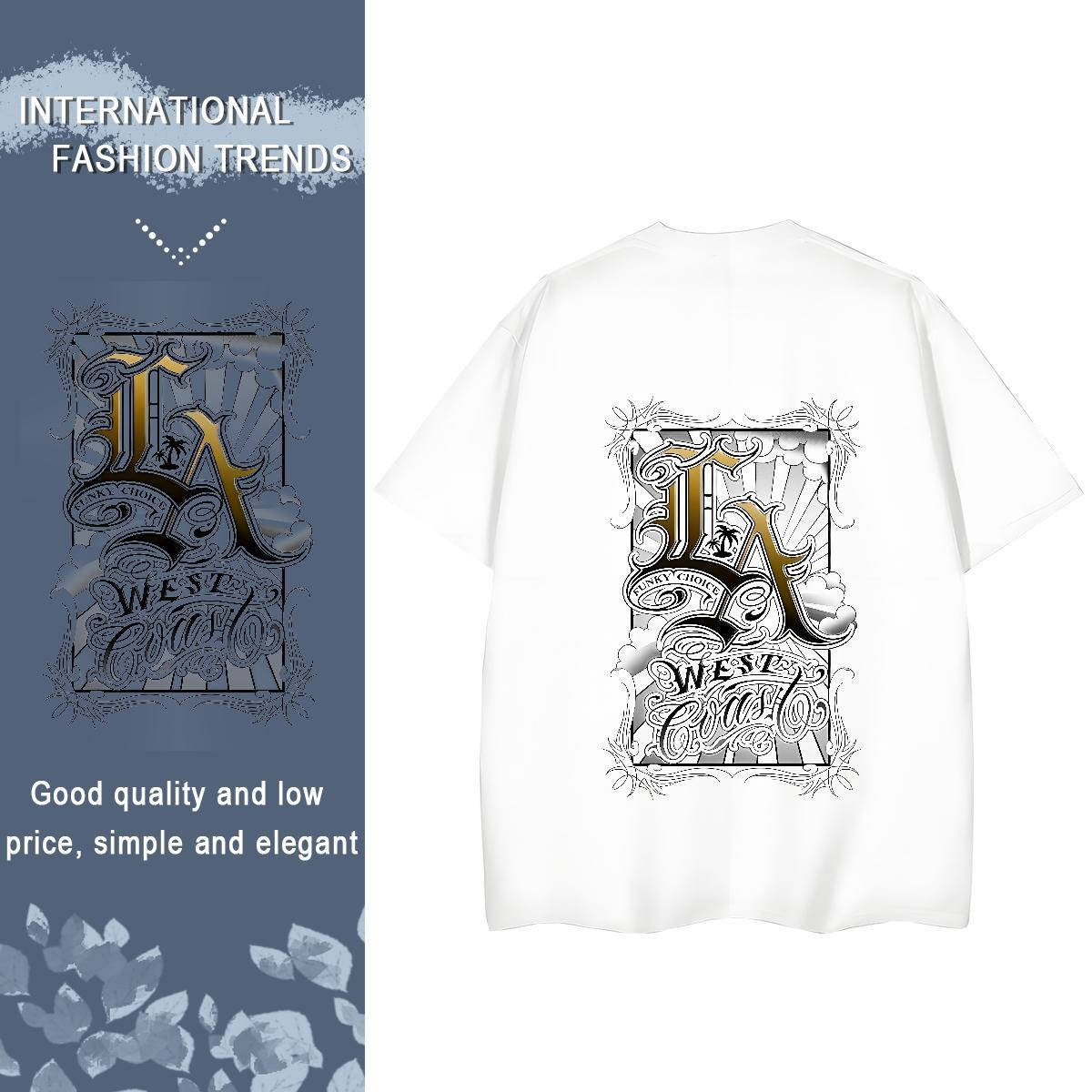 2024 Designer Woman T Shirts 100% Cotton 230g Short sleeve Soft Beach Religion Couples T Shirts Brand Black White Top Tees