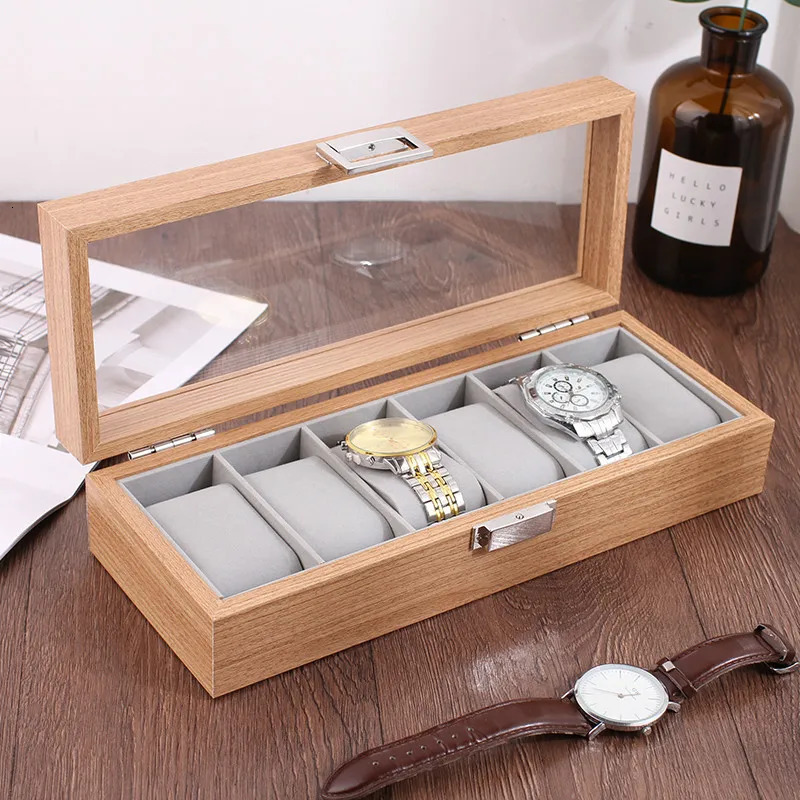 WellZone 2024 Eco friendly Bamboo Watch Box Fashion Chinese Watch Storage Box 241018