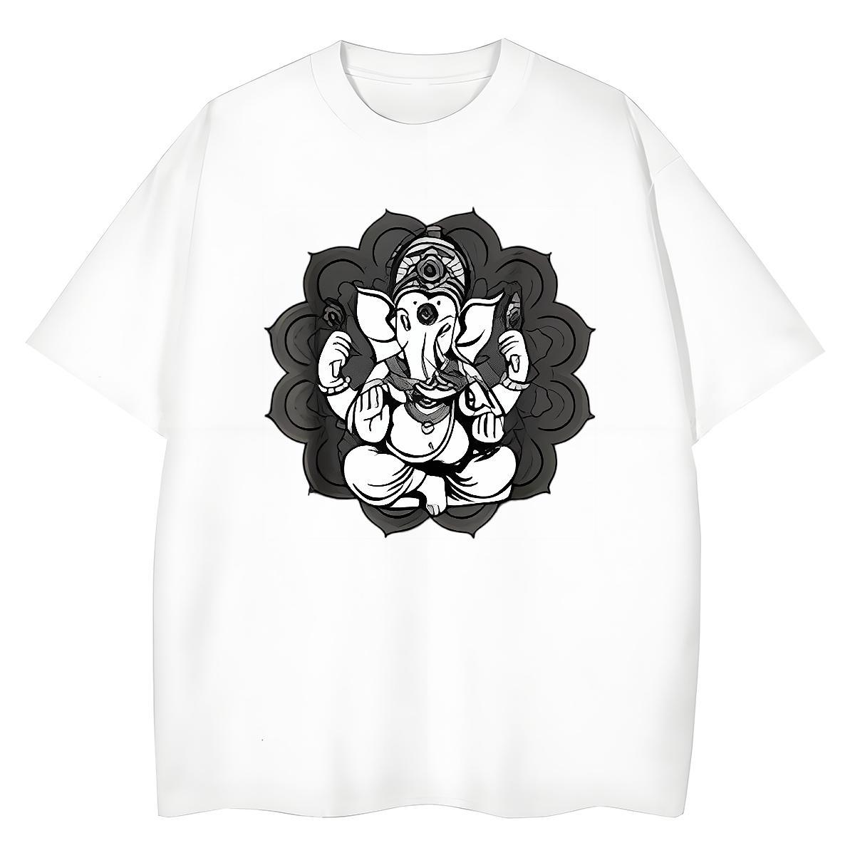 2024 DIY T Shirts Women 230g Cotton Crew Neck Casual elephant Unisex Tshirts Brand Custom Cartoon Clothes