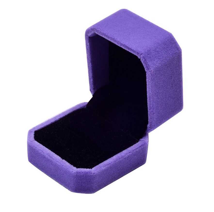 6-piece red velvet ring box jewelry display box holder gift heart box wedding romantic organizer engagement ring box wholesale W241019