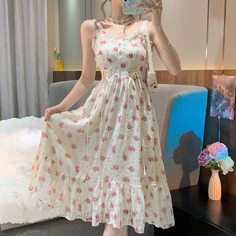 Korea Asymmetric Thick Knitted Sweater Pullover Fashion Printed Dress with Two Elegant Womens Party Dresses 241018