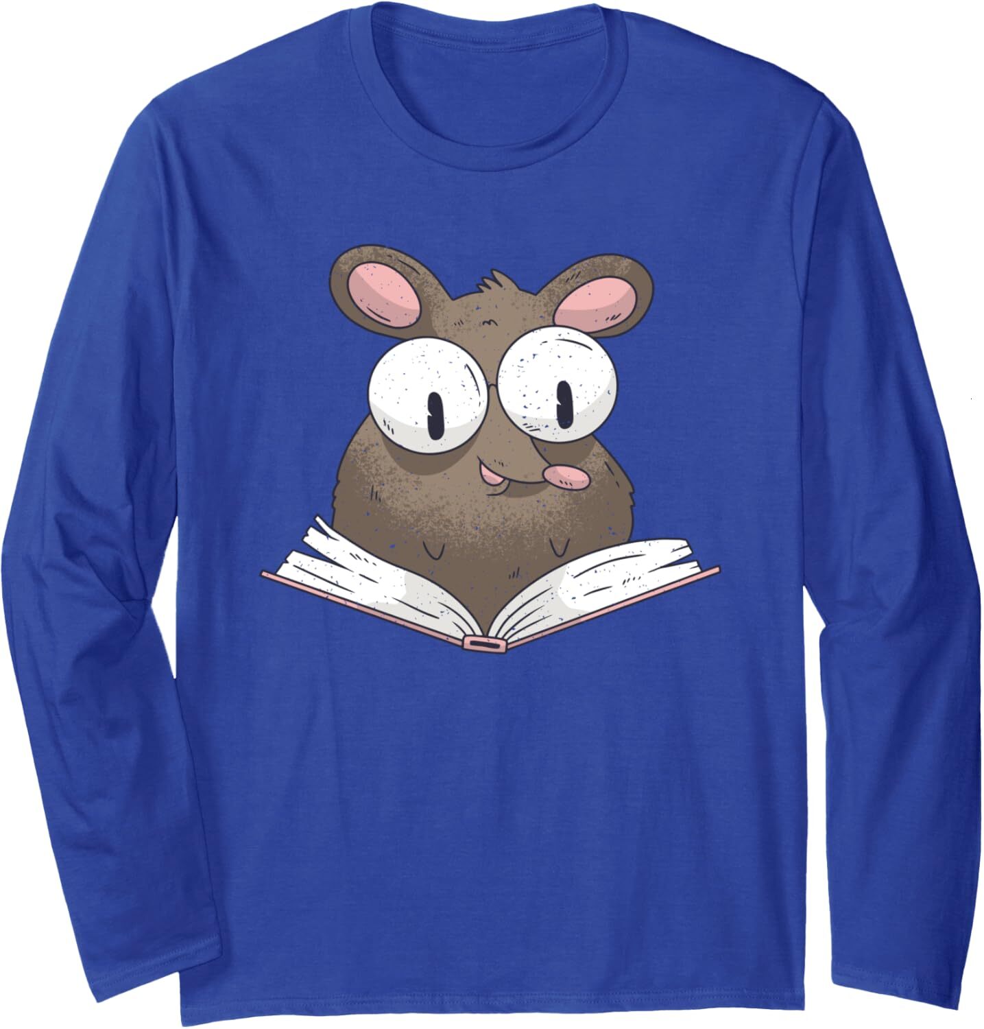 Long Sleeve Shirts for Men sweatshirt Vintage Book Rat Reader Mouse Bookworm Reading Lovers Gift Long Sleeve Streetwear Casual tops clothes