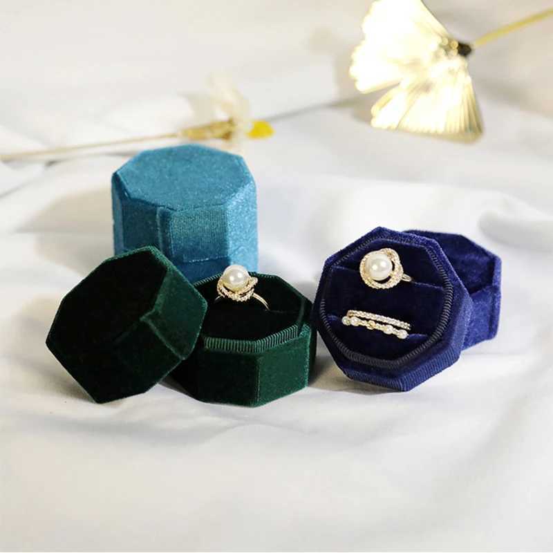 Korean Velvet Jewel Box Diamond Ring Earring Box Jewelry Storage Container Multi color Recommended Ring Box Wholesale W241019