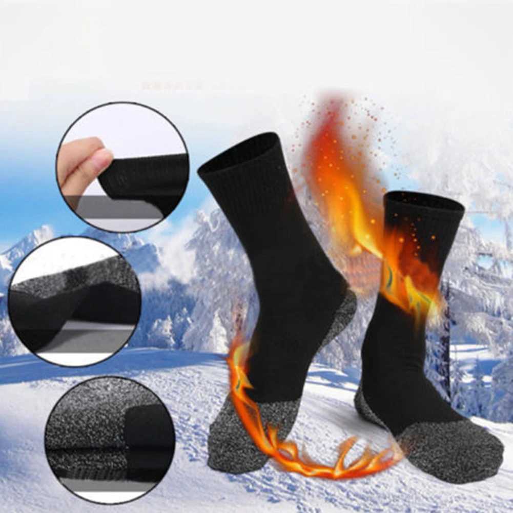 Winter Thermal Ski Socks Men Women Outdoor Sports Fashion Casual Striped Warm Socks Snowboard Climbing Hiking ThermosocksXJ241019