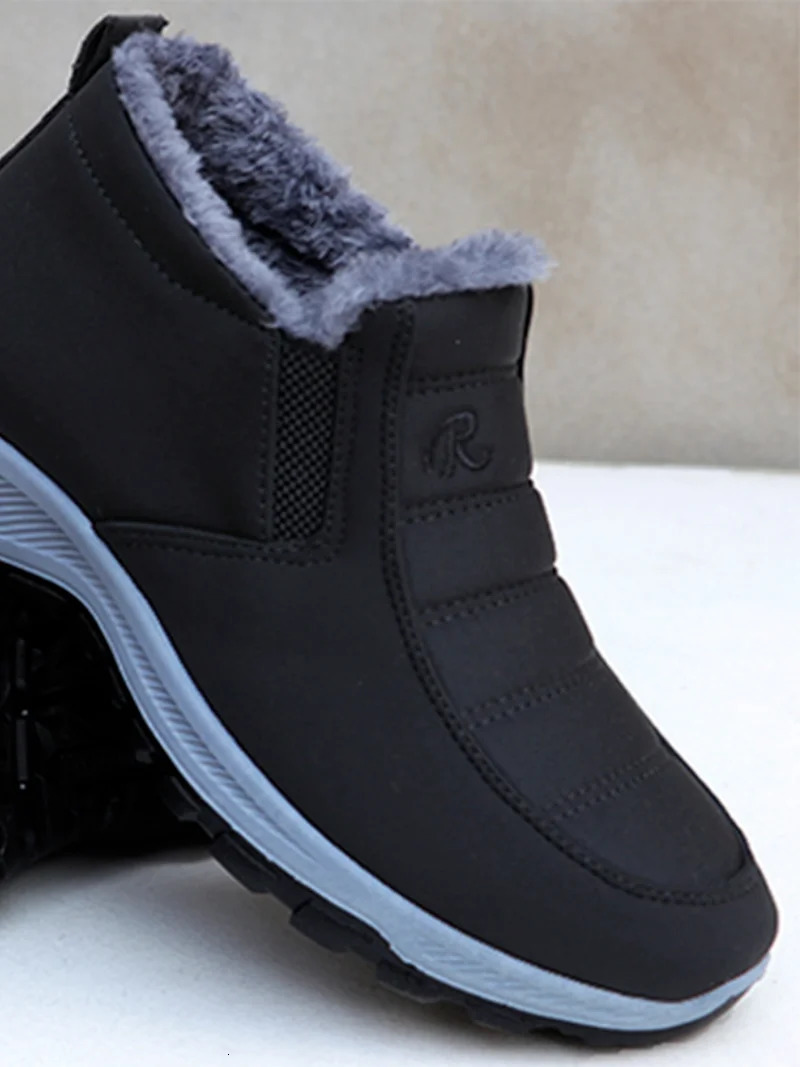 Womens boots unisex winter shoes womens waterproof snow boots womens sliding shoes plush shoes mens ankles Botas 241018