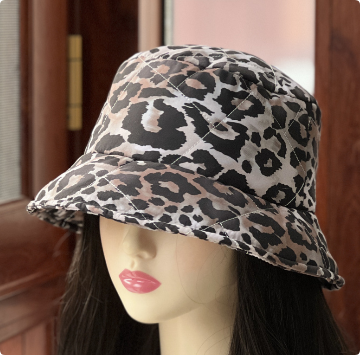 Leopard Print Bucket Hat Wide Brim Hats Fashion Women Autumn Spring Fisherman Sun Cap Travel Sunshade