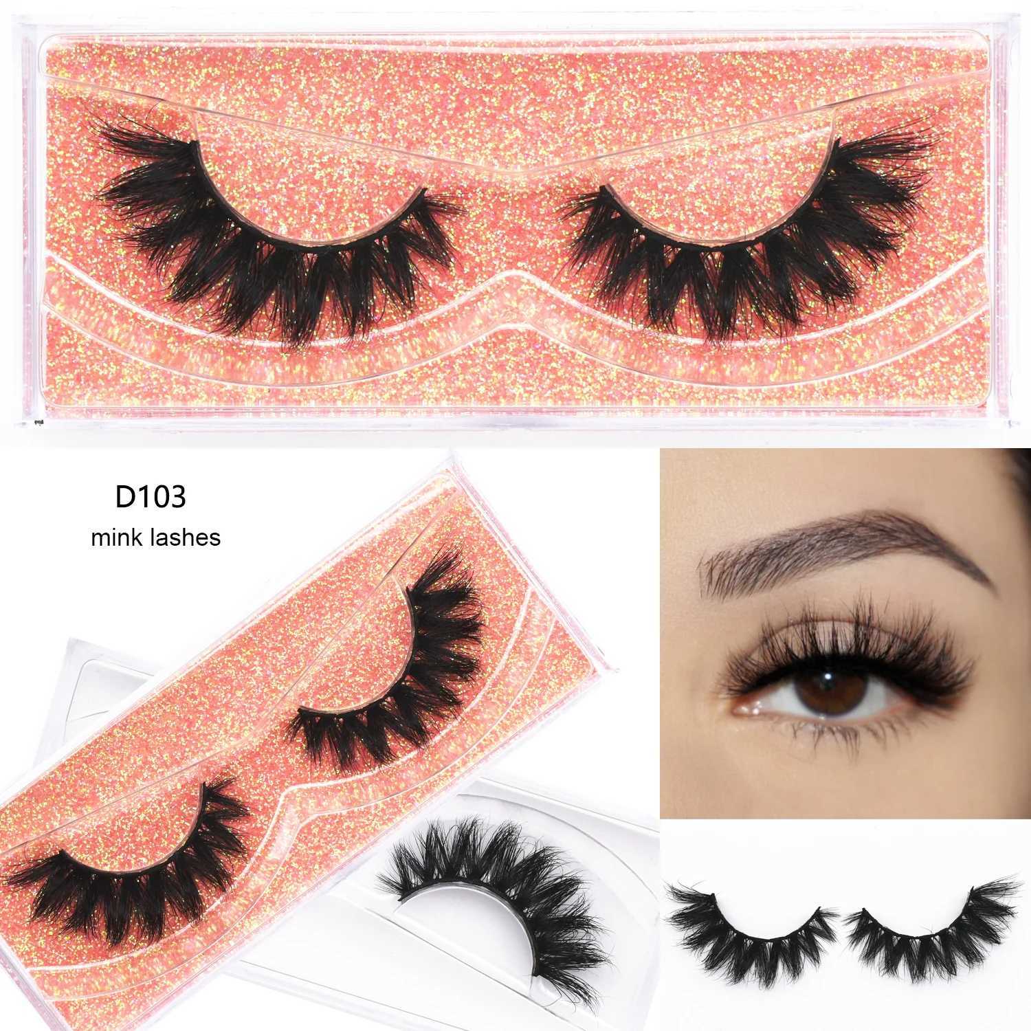 D103 Eyelashes KEKEBAICHA Mink Lashes Crisscross 3D Lashes Upper Lashes 100% Real Mink Strip Eyelash Extension Makeup Wispy LashXJ241019