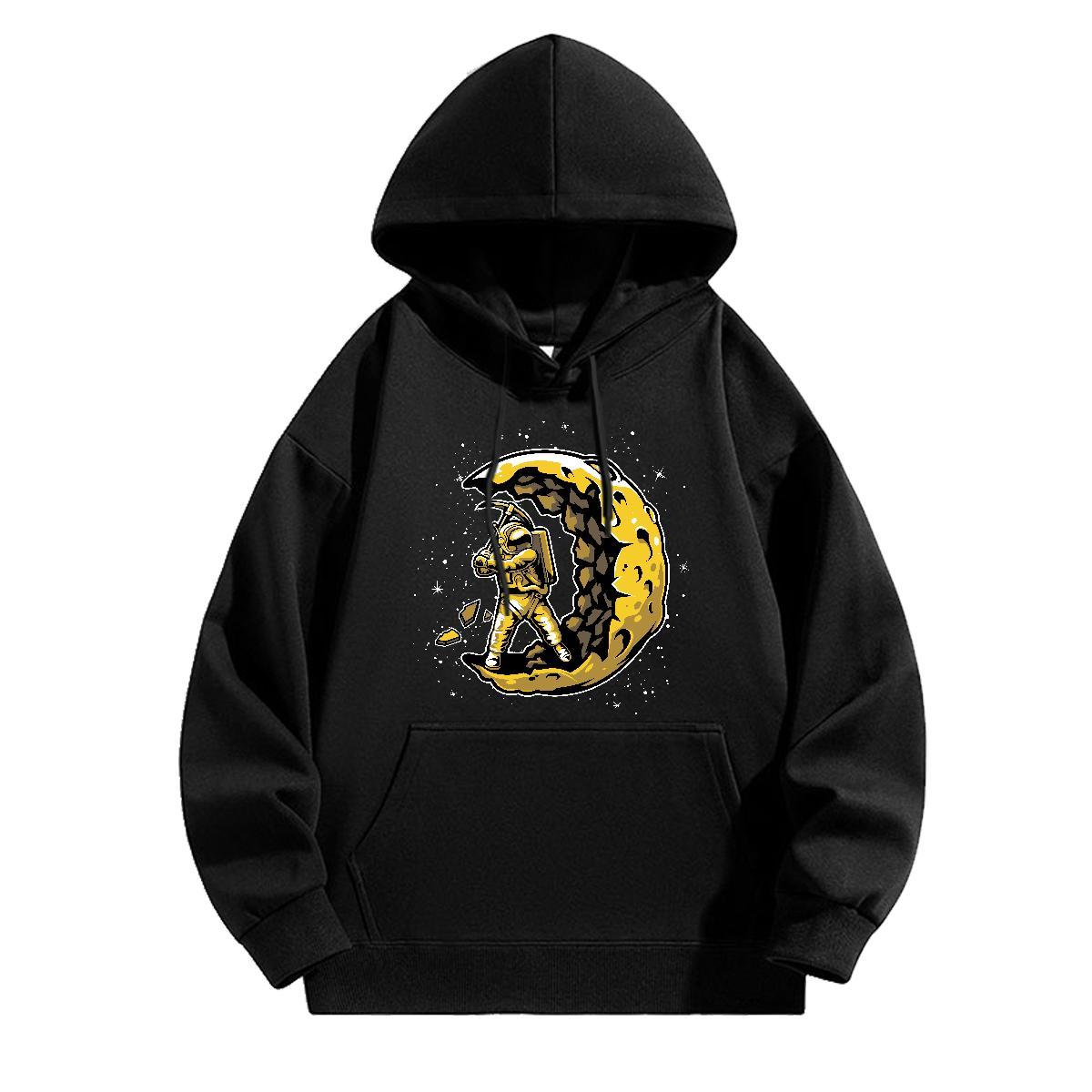 New Mens Hoodie Sweatshirt Breathable Hooded Collar Loose Couples Hoodie Anime Print Top Hoodie Spring Autumn Tech Fleece
