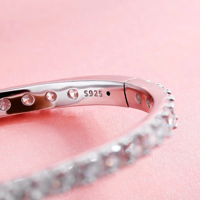 TBCYD 4MM D VVS1 Womens Bracelet GRA Certified S925 Silver 18k Platinum Plated Diamond Bracelet Christmas Gift 241007