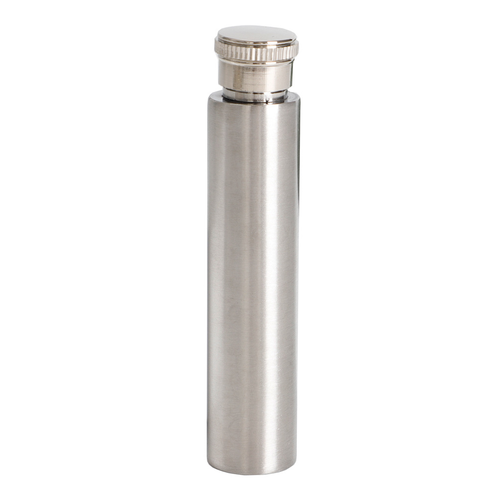 1 oz portable outdoor stainless steel wine tube polished round bottom cigar tube shaped small wine pot European and American style