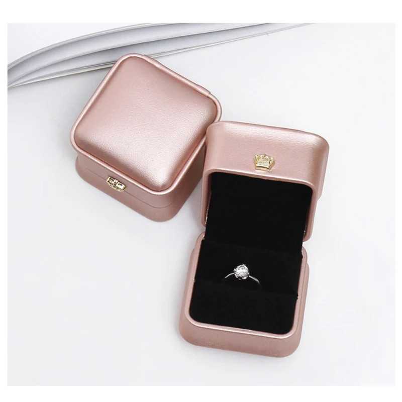 Fashion jewelry box vintage multi-color ring earrings pendant velvet ring box wedding engagement bride display packaging gift W241019