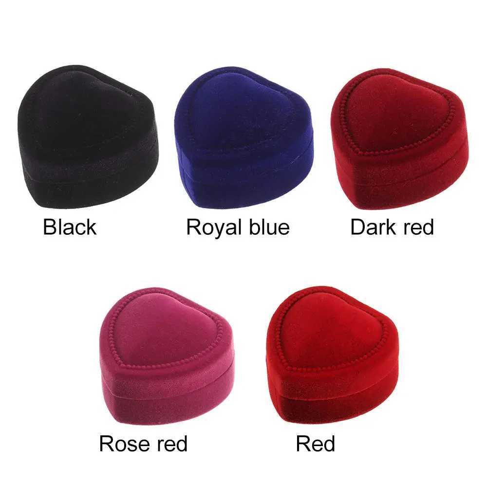 Fashion couple wedding party jewelry box earring holder velvet ring box heart-shaped box W241019