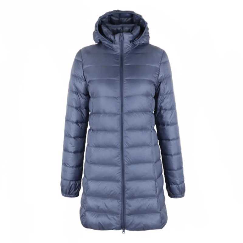 NewBang Plus 8XL 7XL Ladies Coats Long Winter Hat Detachable Down Jacket Ultra Light Down Jacket Women Hooded Female Warm CoatX241019
