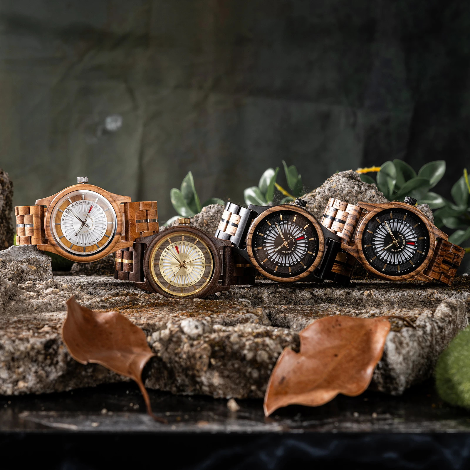BOBO Bird Wood Watch Japanese Quartz Sports Original y Mens Birthday Gift Pack 241009