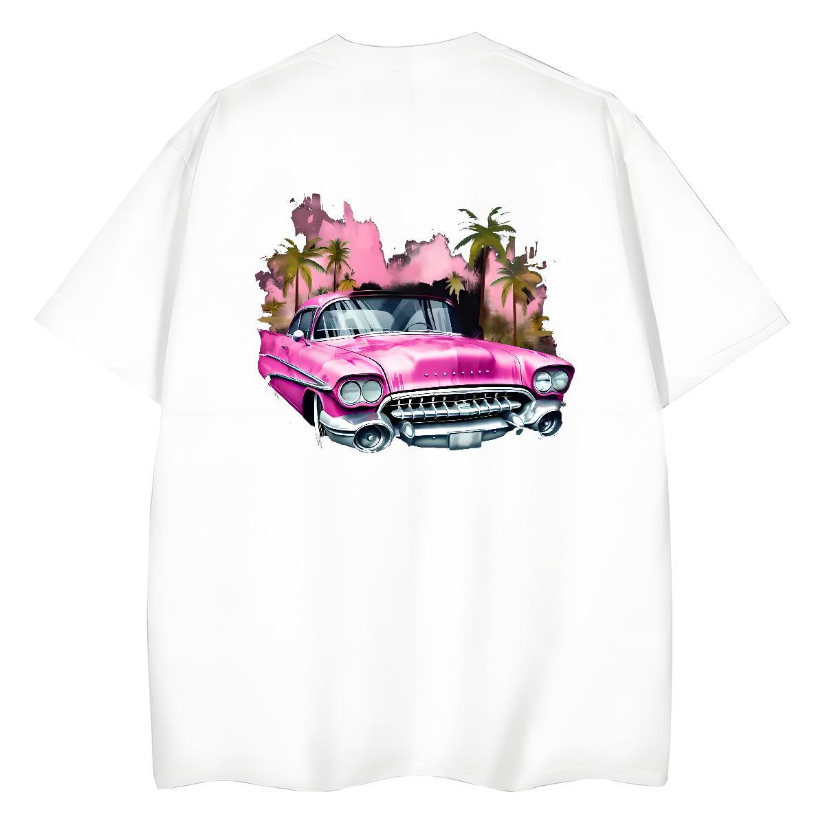 Brand Woman T Shirts 230g Cotton O-Neck Short Sleeve Street Wear car Women Tshirts High quality DIY Logo Tops