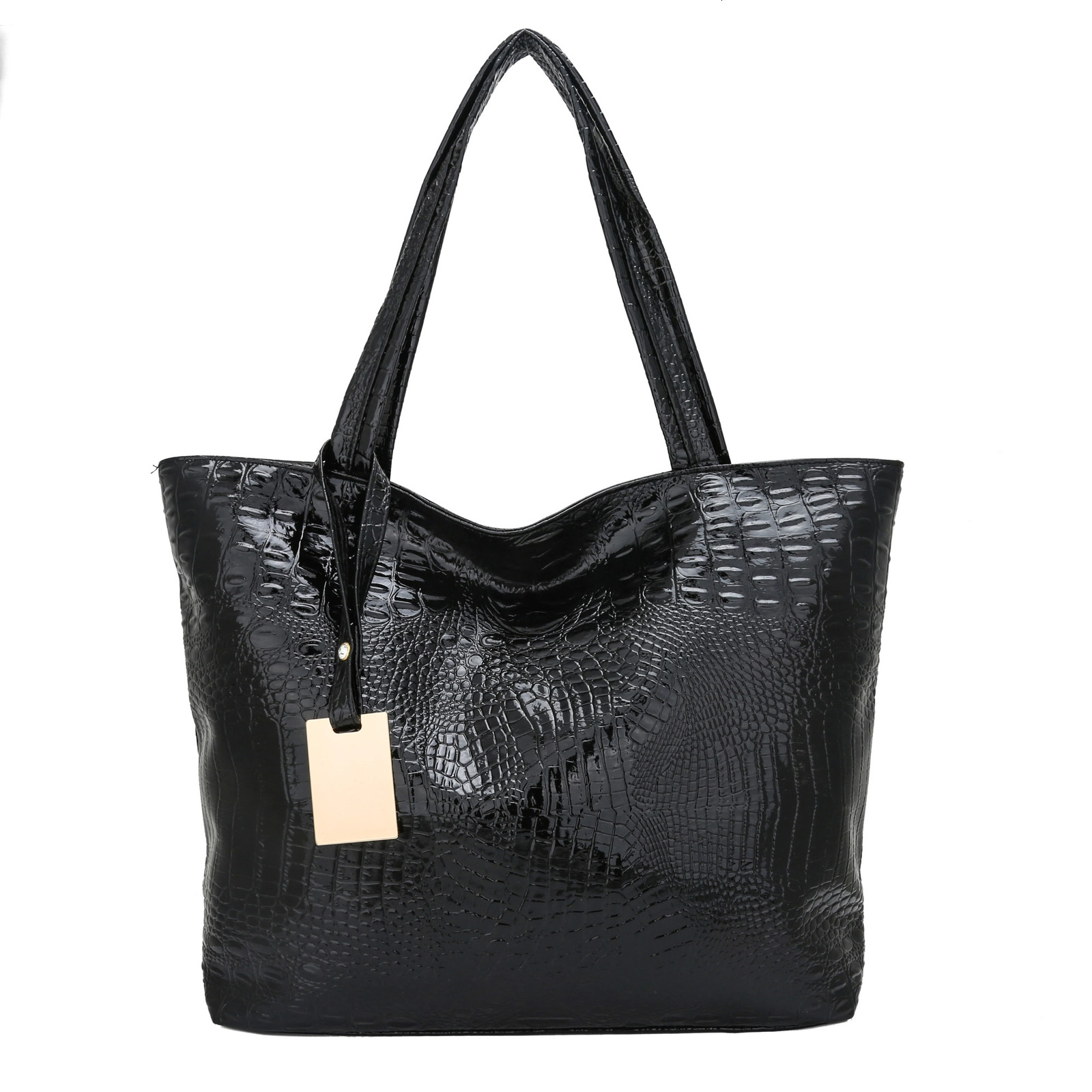 Fashion Casual Womens Shoulder Bag Silver Gold Black Handbag PU Leather Womens Large Handbag Womens Handbag 241018 ww