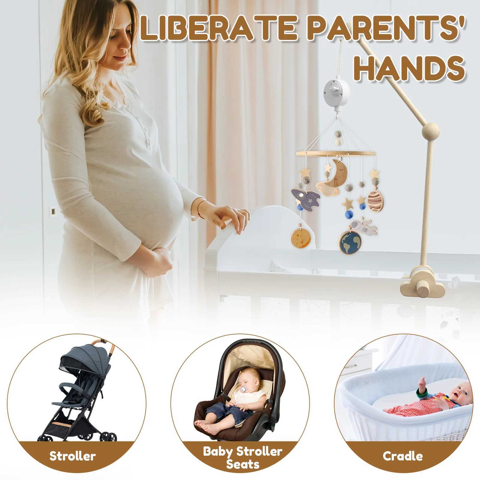 Baby crib bell chime toy mobile stand arm music box stand baby crib stand baby crib stand W240815
