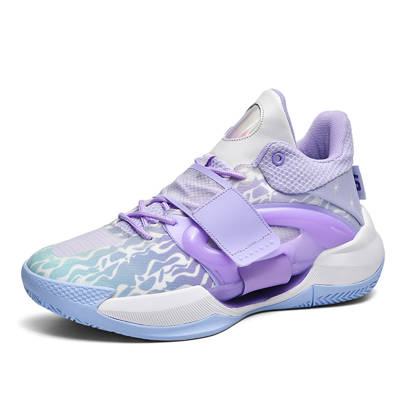 Running for boys and girls, junior high school adults, couples, basketball shoes, sports students, blue ball shoes
