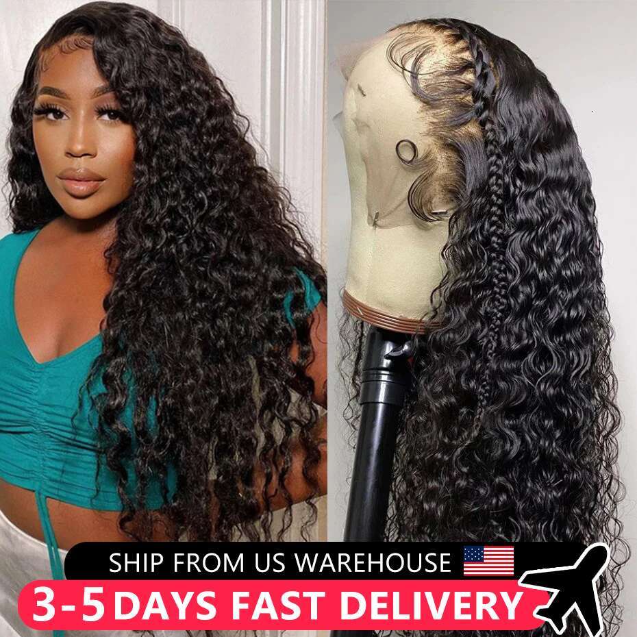 Wave Lace Deep Front Human Hair Wig Inch Kinky Curly x Frontal Wigs For Woman MYLOCKME Pre Plucked al s
