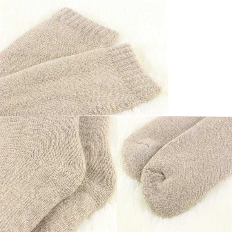 3 Pairs/Lot New Large Size Mens Socks Wool Winter Thick Warm Winter Mens Simple Solid Color extra thick terry Towel Socks 2020XJ241019