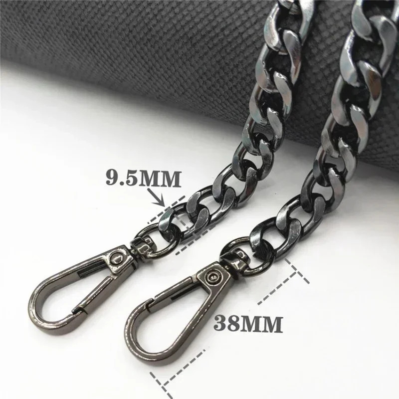 120cm Metal Aluminum Bag Chain Replacement Parts Accessories for HandWoven Shoulder Handbag DIY Handmade Detachable Straps 241017